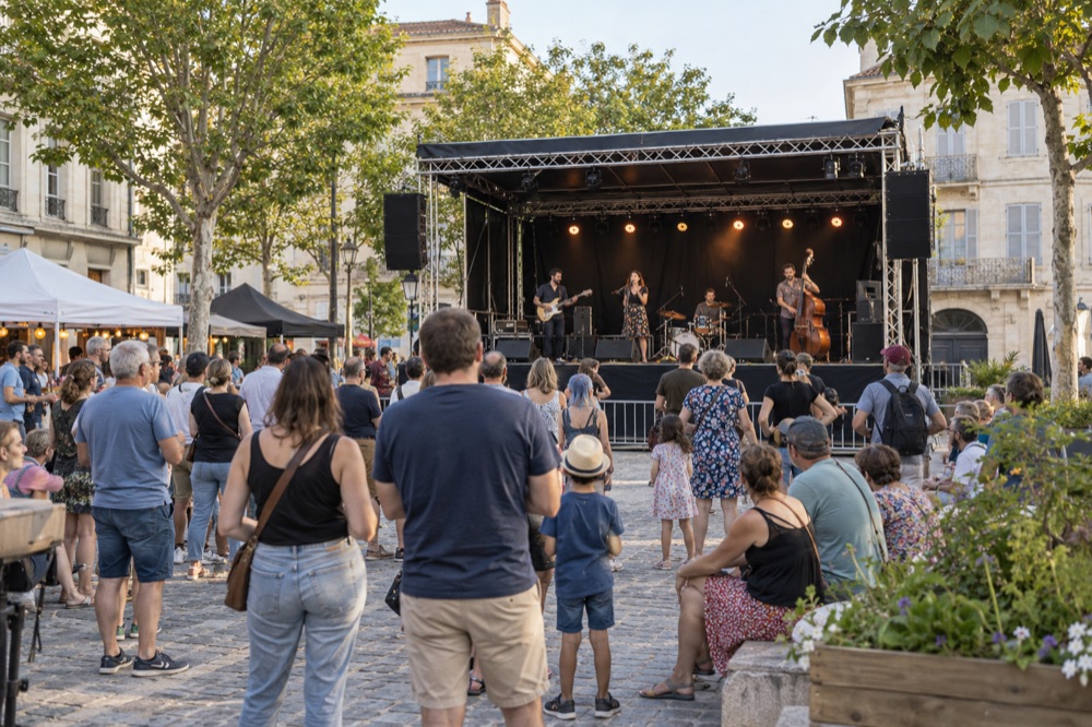 Ambiance d’événement grand public en plein air